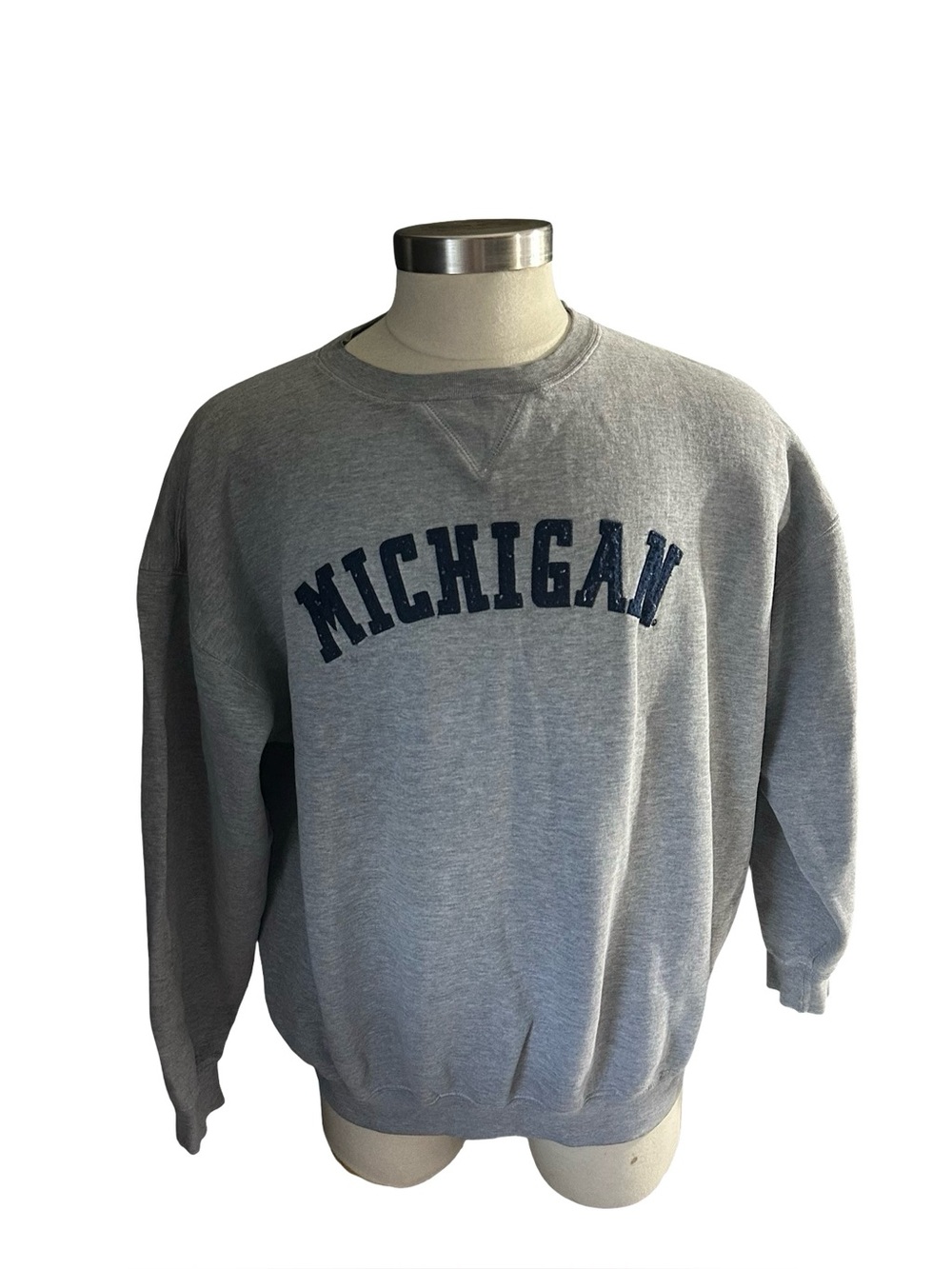 Michigan Gray Crewneck Sweatshirt